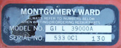Montgomery Ward ID Tag