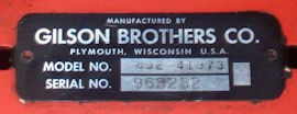 Gilson Identification Tag